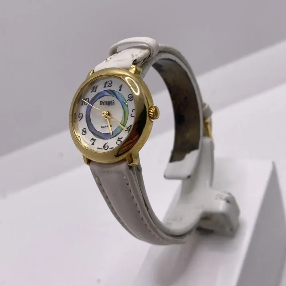 Gitano Vintage Womens Abalone Watch New Battery